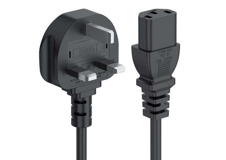 UK Power Cable IEC C13 2 Metre