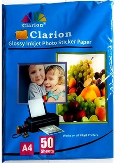 A4 GLOSSY STICKER PAPER